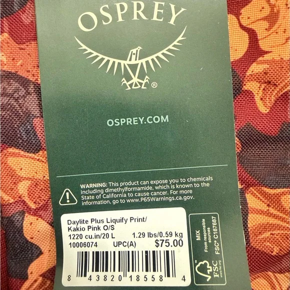 Osprey Daylite Plus Backpack - Kakio Pink - Picture 6 of 7